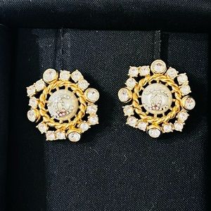 New in Box Authentic Chanel JLo Pierced Earrings